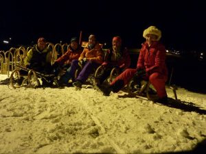 Schneeschuhtour mit rodeln